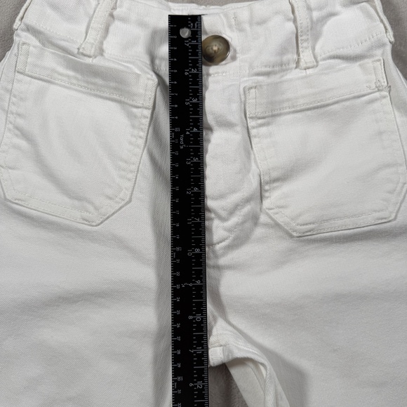 Maeve Anthropologie Jeans Womens 26 White The Colette Wide Leg Crop High Rise - Picture 8 of 13